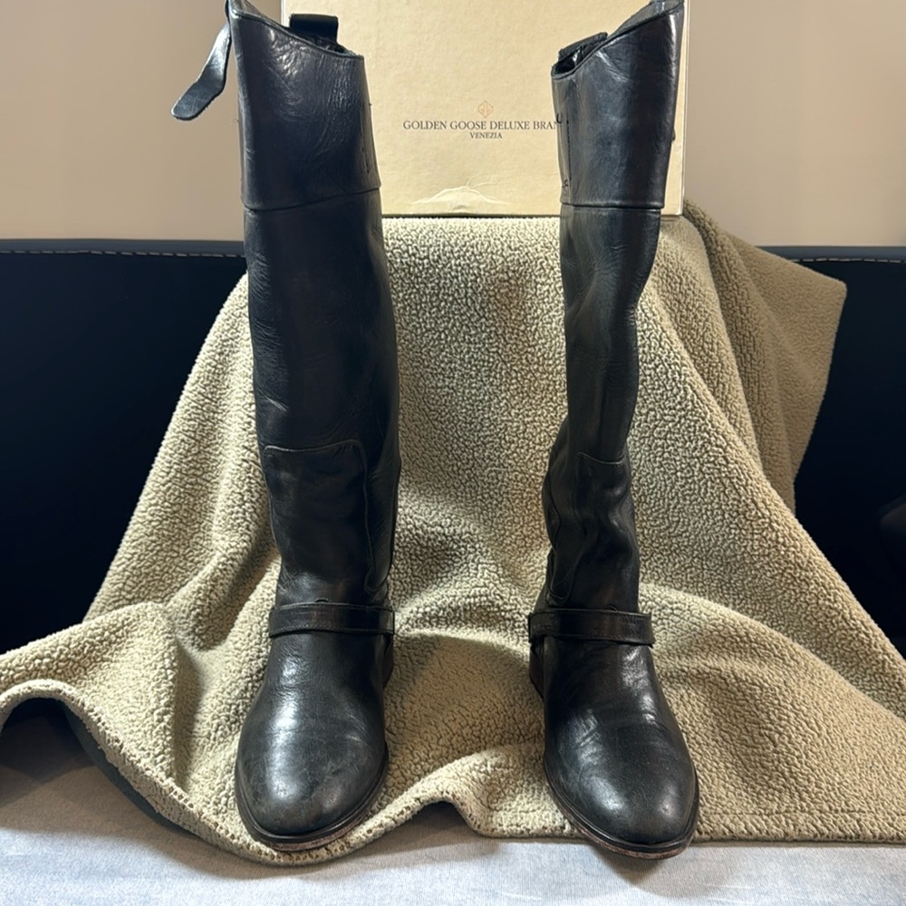 Golden Goose Charlye black sud boots size 36